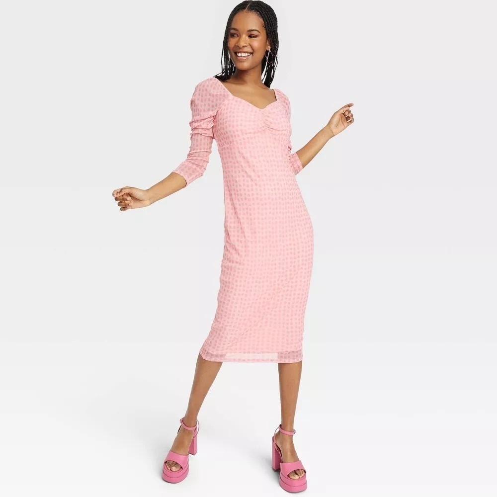 NEW House of Aama | Polkadot MIDI Dress